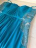 BCBGMAXAZRIA 100% Polyester 100% Nylon Teal Cocktail Dress Size 10 - photo 6