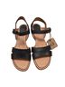 Born 100% Leather Black Sandals Size 8 - photo 2