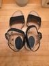 Born 100% Leather Black Sandals Size 8 - photo 5