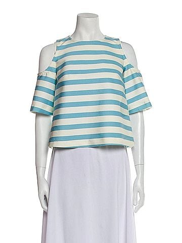 Tanya Taylor Short Sleeve Blouse (view 1)