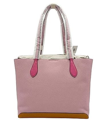 Coach Coach Heritage Tote (Taffy Pink/Red Leatherware Logo) Leather Tote (view 2)