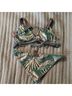 Maaji Print Gray Green Two Piece Swimsuit Size M - photo 3