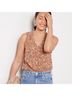Evereve Floral Brown Sleeveless Blouse Size L - photo 6