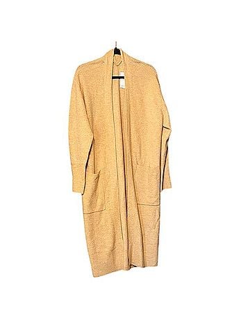 Westbound Tan Open-Front Duster Cardigan Cardigan (view 1)