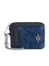 Coach Solid Blue Silver Wallet One size - photo 1
