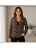 Chico's Animal Print Multi Color Jacket Size 1 - photo 4