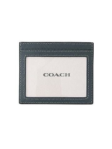 Coach Quilted Denim Slim Cardholder Wallet Card Holder  (view 2)
