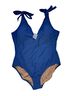 J.Crew Solid Blue One Piece Swimsuit Size XXL - photo 1