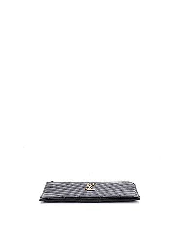 Saint Laurent Classic Monogram Zip Bill Pouch Matelasse Chevron Leather Medium (view 2)