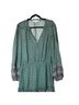 Veronica Beard Paisley Green Blue Casual Dress Size 16 - photo 1
