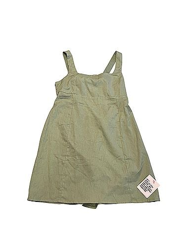 ASOS Design Square Neck Cutout Tie Back Linen Mini Sundress Casual Dress (view 1)