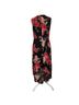 Connected Apparel 100% Polyester Floral Black Red Pink Cocktail Dress Size M - photo 2