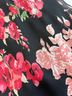 Connected Apparel 100% Polyester Floral Black Red Pink Cocktail Dress Size M - photo 7