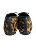 Schutz Animal Print Tan Black Flats Size 6 1/2 - photo 2