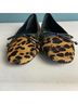Schutz Animal Print Tan Black Flats Size 6 1/2 - photo 6