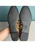 Schutz Animal Print Tan Black Flats Size 6 1/2 - photo 7