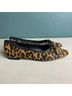 Schutz Animal Print Tan Black Flats Size 6 1/2 - photo 5