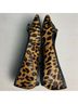 Schutz Animal Print Tan Black Flats Size 6 1/2 - photo 8