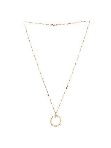 Cartier Juste un Clou Pendant Necklace 18K Rose Gold with Diamonds (view 2)