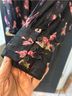 Anthropologie Floral Black Pink Blouse Size L - photo 5