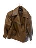 Ashley Graham Brown Faux Leather Jacket Size 1X - photo 1