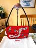STAUD 100% Other Print Red White Shoulder Bag One size - photo 3