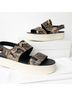 Vince. 100% Leather Snake Print Black Wedges Size 9 1/2 - photo 3