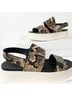 Vince. 100% Leather Snake Print Black Wedges Size 9 1/2 - photo 5