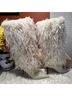 Michael Kors 100% Leather White Tan Multi Color Boots Size 10 - photo 5