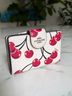 Coach 100% Leather Print White Pink Leather Wallet One size - photo 12
