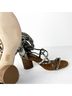 Jeffrey Campbell 100% Leather Snake Print Black White Heels Size 9 1/2 - photo 9