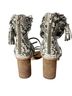 Jeffrey Campbell 100% Leather Snake Print Black White Heels Size 9 1/2 - photo 2
