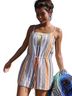 Diane von Furstenberg Stripes Multi Color Romper Size XS - photo 13
