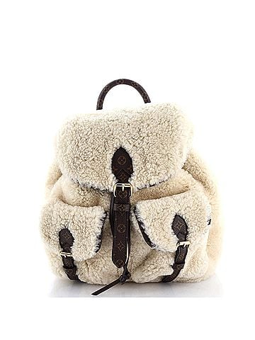 Louis Vuitton LV Ski Backpack Shearling and Monogram Canvas (view 1)