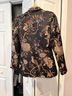 Alice + Olivia Floral Black Burgundy Blazer Size 4 - photo 7