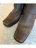 FRYE 100% Leather Brown Boots Size 7 1/2 - photo 4