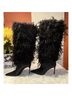 Michael Kors 100% Leather Black Boots Size 11 - photo 12