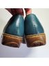 Remonte 100% Leather Blue Flats Size EU 38 - photo 4