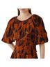 FARM Rio Animal Print Multi Color Short Sleeve Blouse Size S - photo 1