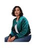 Torrid 90% Polyester 10% Spandex 100% Polyester 95% Polyester 5% Spandex 87% Polyester 3% Spandex Solid Graphic Green Jacket Size 5X - photo 1