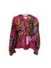 Vanity Floral Red Pink Jacket Size L - photo 2