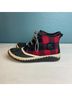 Sorel Plaid Red Black Ankle Boots Size 10 - photo 6