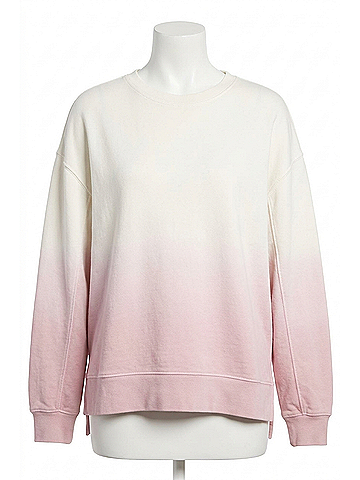 Electric & Rose Apollo Ombre Sweatshirt in Dusty Rose/Cloud (view 1)