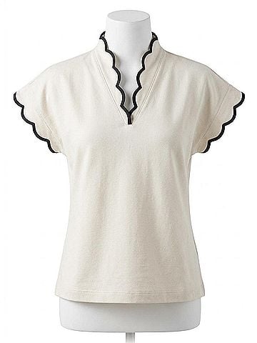 Emily McCarthy Orchid Top Beige in Birch (view 1)