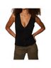 Sanctuary Solid Black Knitted Button Front in Black Size S - photo 2