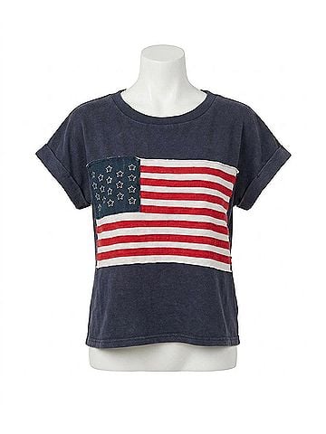 Jodifl Ross American Flag Tee in Navy (view 1)