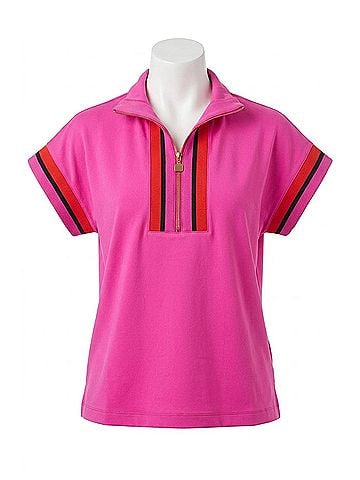 Emily McCarthy Poppy Pullover in Pink/Orange (view 1)