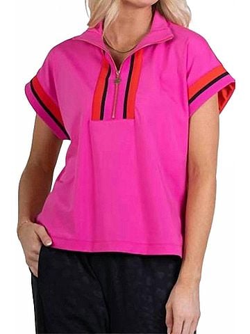 Emily McCarthy Poppy Pullover in Pink/Orange (view 2)