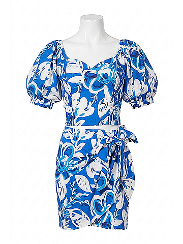 Cleobella Rayna Top in Azure Print (view 1)