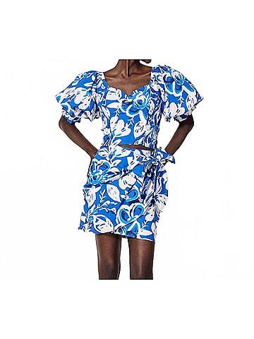 Cleobella Rayna Top in Azure Print (view 2)